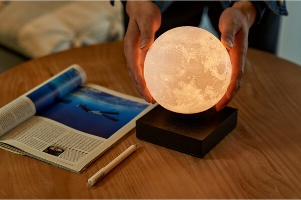 Černá světelná dekorace do zásuvky ø 12 cm Moon – Gingko