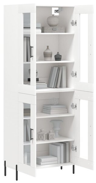 Skříň highboard bílá 69,5 x 34 x 180 cm kompozitní dřevo 3198281