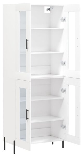 Skříň highboard bílá 69,5 x 34 x 180 cm kompozitní dřevo 3198281