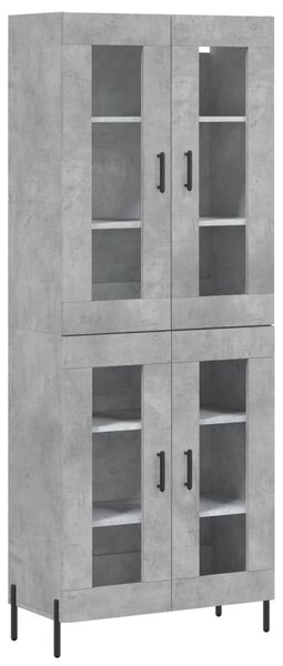 Skříň highboard betonově šedá 69,5x34x180 cm kompozitní dřevo 3198285