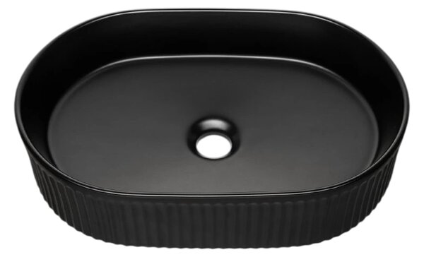 Comad Keramické umyvadlo na desku BEYOND 5 BLACK, černá mat