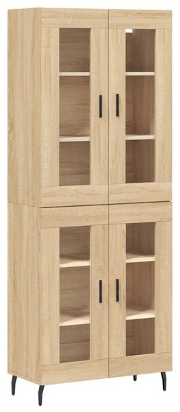 Skříň highboard dub sonoma 69,5 x 34 x 180 cm kompozitní dřevo 3198292