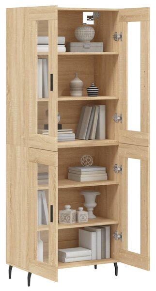 Skříň highboard dub sonoma 69,5 x 34 x 180 cm kompozitní dřevo 3198292