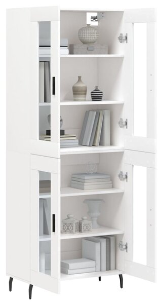 Skříň highboard bílá 69,5 x 34 x 180 cm kompozitní dřevo 3198289
