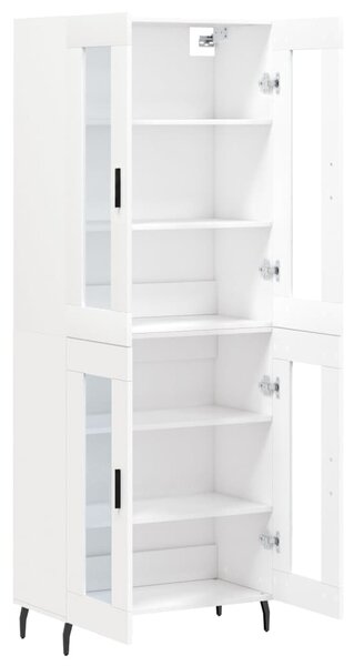 Skříň highboard bílá 69,5 x 34 x 180 cm kompozitní dřevo 3198289