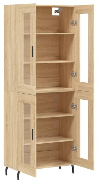 Skříň highboard dub sonoma 69,5 x 34 x 180 cm kompozitní dřevo 3198292