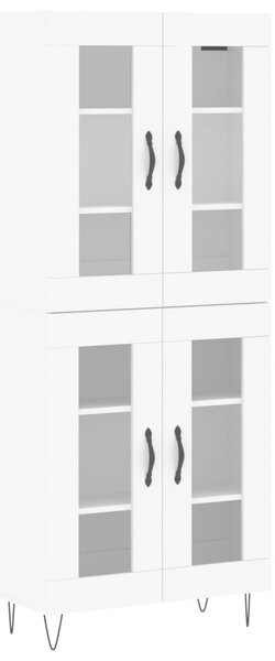 Skříň highboard bílá 69,5 x 34 x 180 cm kompozitní dřevo 3198305