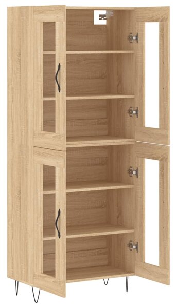 Skříň highboard dub sonoma 69,5 x 34 x 180 cm kompozitní dřevo 3198308