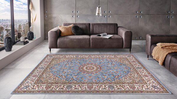 Kusový koberec Herat 105282 Blue Cream 80x150 cm