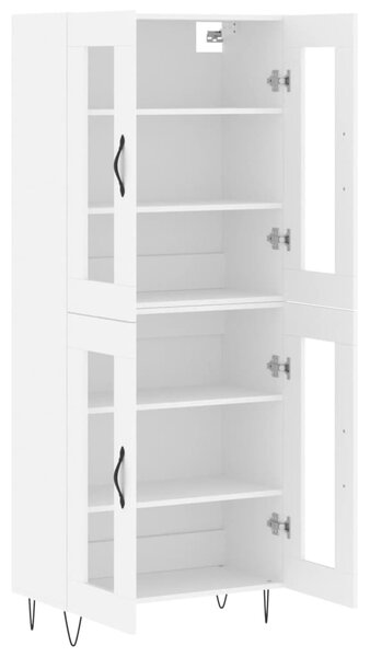 Skříň highboard bílá 69,5 x 34 x 180 cm kompozitní dřevo 3198305