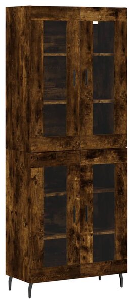 Skříň highboard kouřový dub 69,5 x 34 x 180 cm kompozitní dřevo 3198294