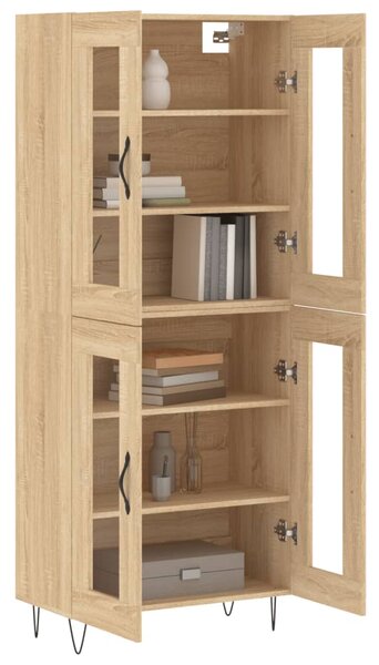 Skříň highboard dub sonoma 69,5 x 34 x 180 cm kompozitní dřevo 3198308
