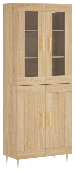 Skříň highboard dub sonoma 69,5 x 34 x 180 cm kompozitní dřevo 3198332