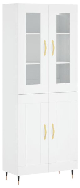 Skříň highboard bílá 69,5 x 34 x 180 cm kompozitní dřevo 3198321