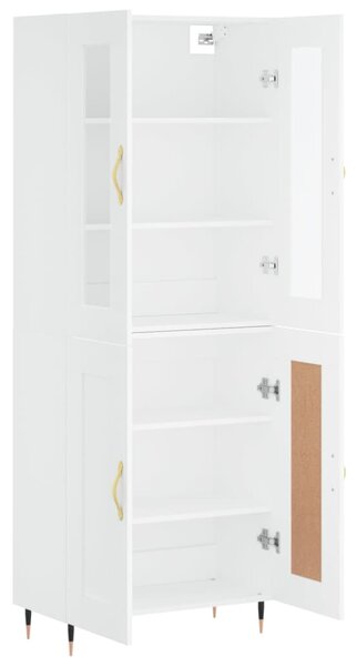 Skříň highboard bílá 69,5 x 34 x 180 cm kompozitní dřevo 3198321