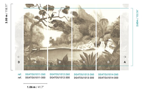 Vliesová fototapeta na zeď, příroda, krajina, DG4TOU1012-260, Wall Designs IV, Khroma by Masureel