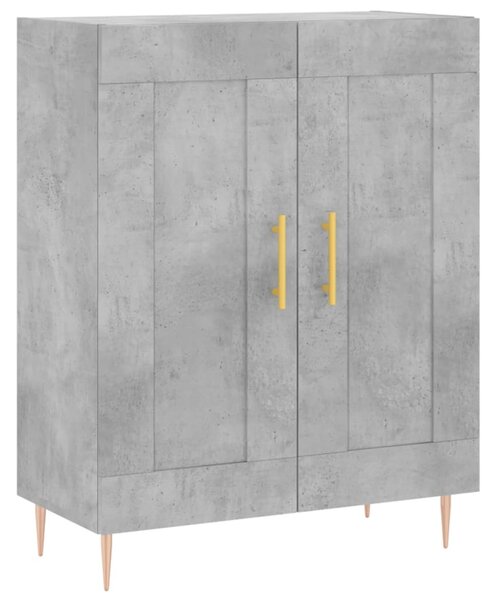 Skříň highboard betonově šedá 69,5x34x180 cm kompozitní dřevo 3198333