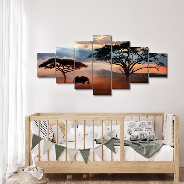 Obraz - Národní park Serengeti, Tanzánie, Afrika (210x100 cm)