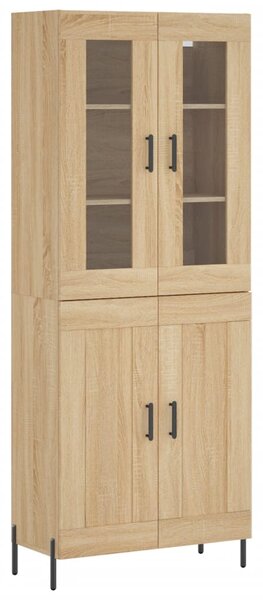 Skříň highboard dub sonoma 69,5 x 34 x 180 cm kompozitní dřevo 3198348