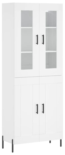 Skříň highboard bílá 69,5 x 34 x 180 cm kompozitní dřevo 3198345