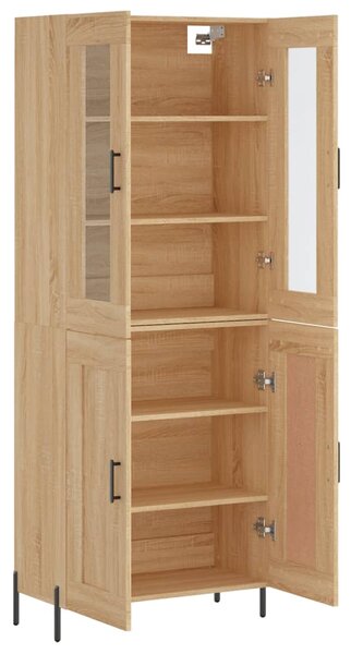 Skříň highboard dub sonoma 69,5 x 34 x 180 cm kompozitní dřevo 3198348