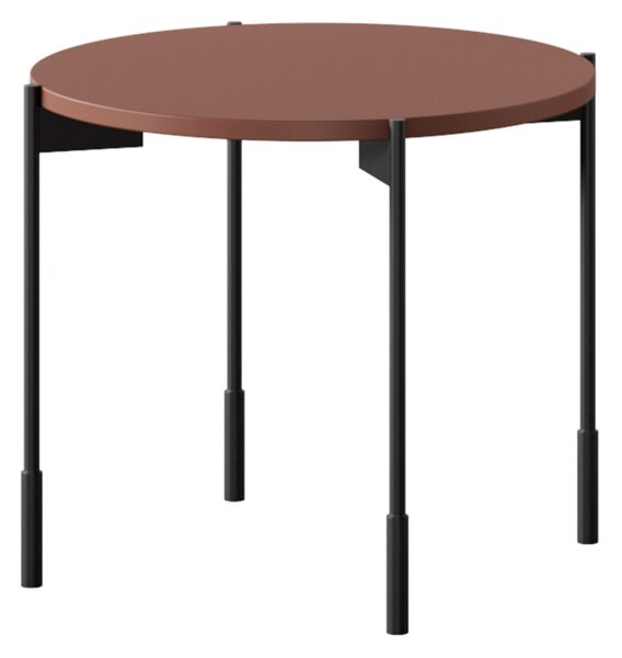 Bogart Konferenční stolek Sonita 45 cm kulatý na kovových nohou - burgund