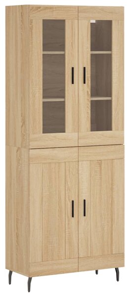 Skříň highboard dub sonoma 69,5 x 34 x 180 cm kompozitní dřevo 3198356