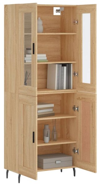 Skříň highboard dub sonoma 69,5 x 34 x 180 cm kompozitní dřevo 3198356