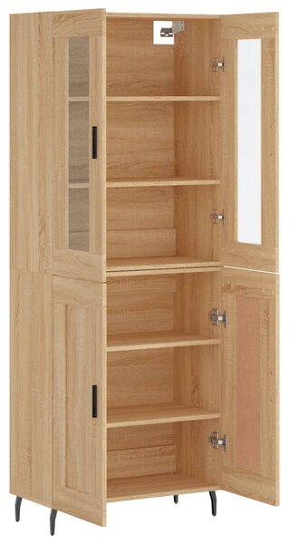 Skříň highboard dub sonoma 69,5 x 34 x 180 cm kompozitní dřevo 3198356