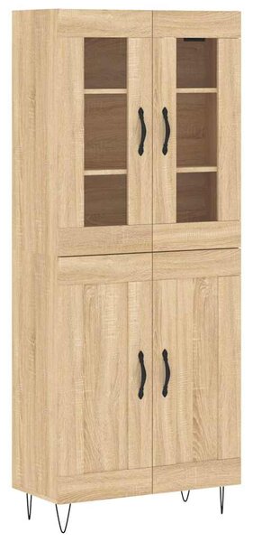 Skříň highboard dub sonoma 69,5 x 34 x 180 cm kompozitní dřevo 3198372