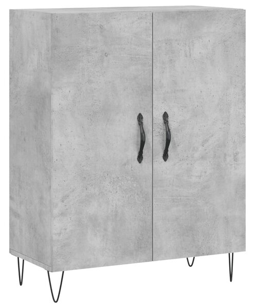 Skříň highboard betonově šedá 69,5x34x180 cm kompozitní dřevo 3198373