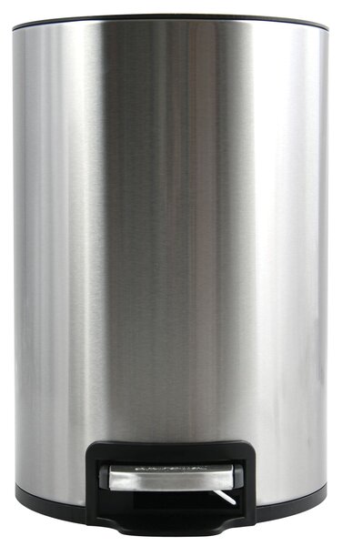 Spirella pedálový odpadkový koš RIKU, kartáčovaná ocel, 5 L