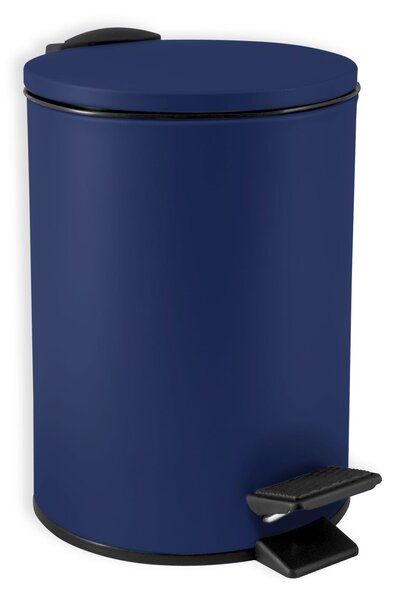 Spirella pedálový odpadkový koš ADELAR, matná modrá, ocel, 3 L
