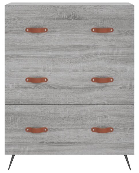 Skříň highboard šedá sonoma 69,5 x 34 x 180 cm kompozitní dřevo 3198383