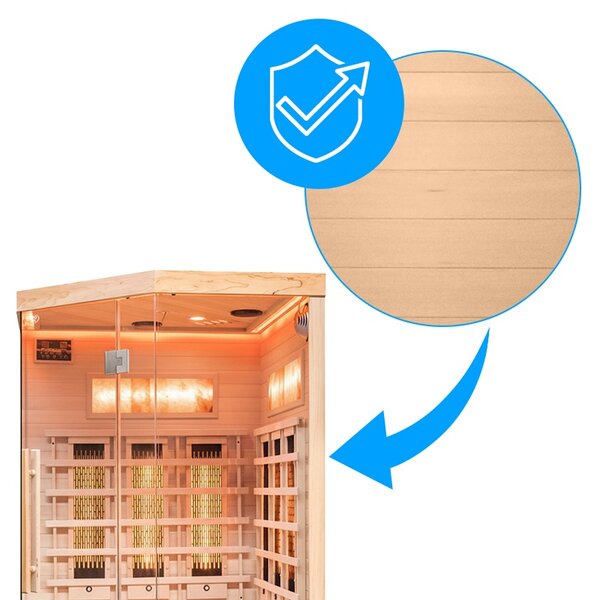 BPS-koupelny Infrasauna Alta 6 120x120, 2-3 osoby