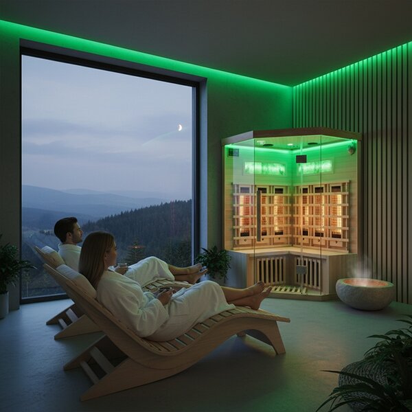 BPS-koupelny Infrasauna Alta 6 120x120, 2-3 osoby
