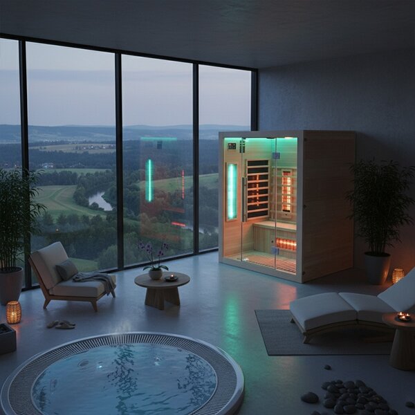 BPS-koupelny Infrasauna Alta 3 150x120, 3-4 osoby