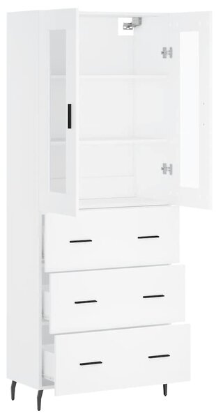 Skříň highboard bílá 69,5 x 34 x 180 cm kompozitní dřevo 3198417