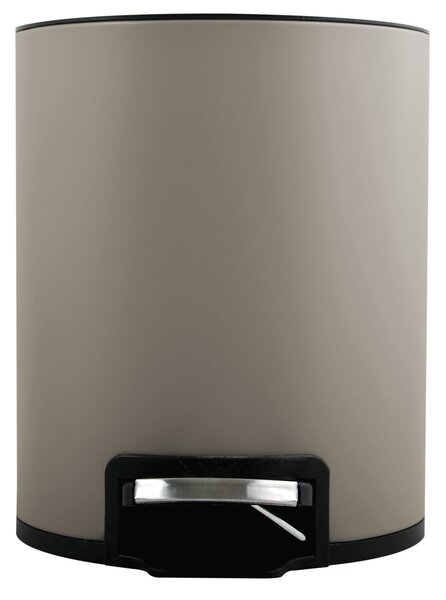 Spirella pedálový odpadkový koš RIKU, šedohnědá, ocel, 3 L