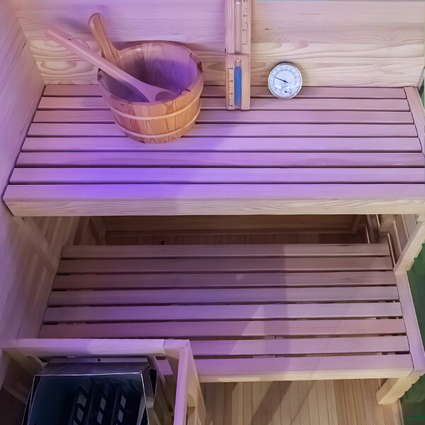 BPS-koupelny Finská sauna Lark 1 120x120, 2 osoby