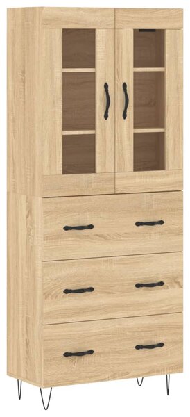 Skříň highboard dub sonoma 69,5 x 34 x 180 cm kompozitní dřevo 3198436