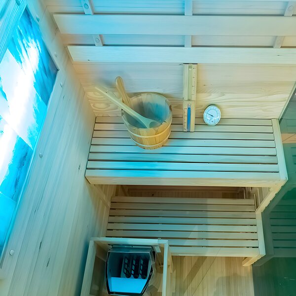 BPS-koupelny Finská sauna Lark 1 120x120, 2 osoby