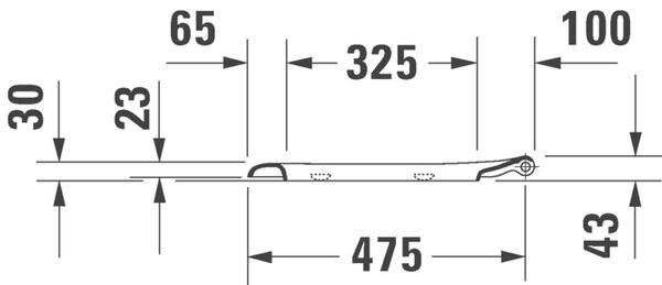 Duravit D-Code - WC sedátko se sklápěcí automatikou, 485x346 mm, bílá 0060390000