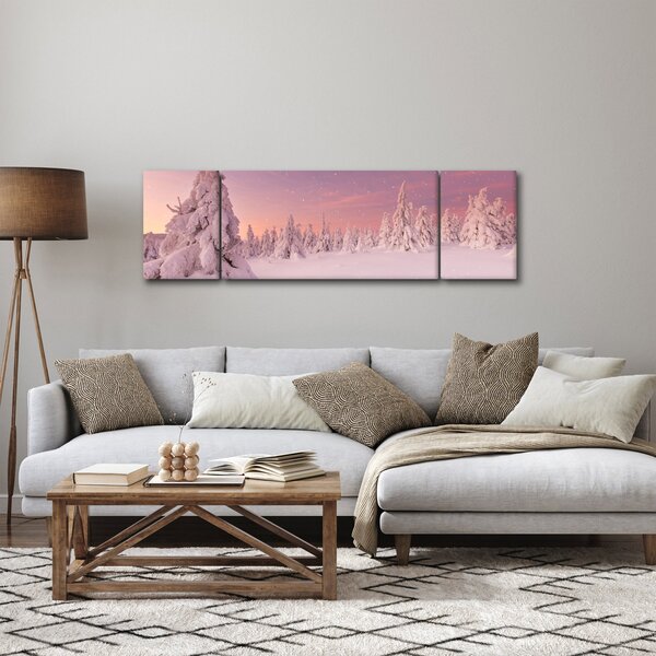 Obraz - Stromy pod sněhovou přikrývkou (170x50 cm)
