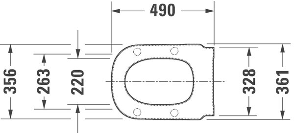 Duravit D-Code - WC sedátko se sklápěcí automatikou, 485x346 mm, bílá 0060390000