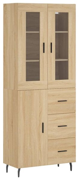 Skříň highboard dub sonoma 69,5 x 34 x 180 cm kompozitní dřevo 3198484