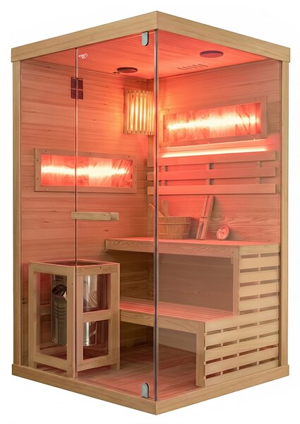 BPS-koupelny Finská sauna Lark 1-WD 120x120, 2 osoby