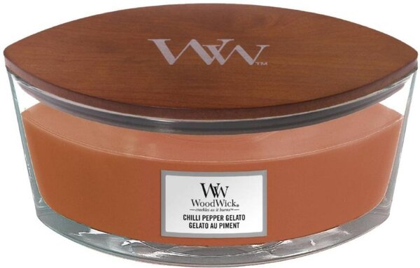 Vonná svíčka WoodWick loď, Chilli Pepper Gelato