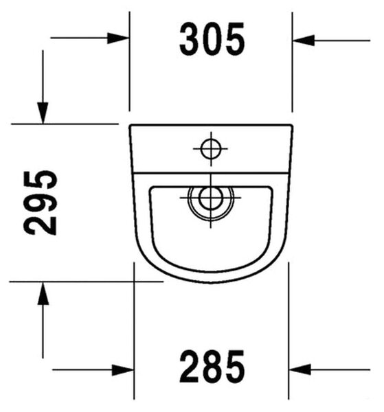Duravit D-Code - Pisoár, bílá lesklá 0828300000