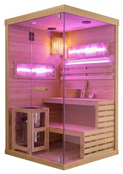 BPS-koupelny Finská sauna Lark 1-WD 120x120, 2 osoby